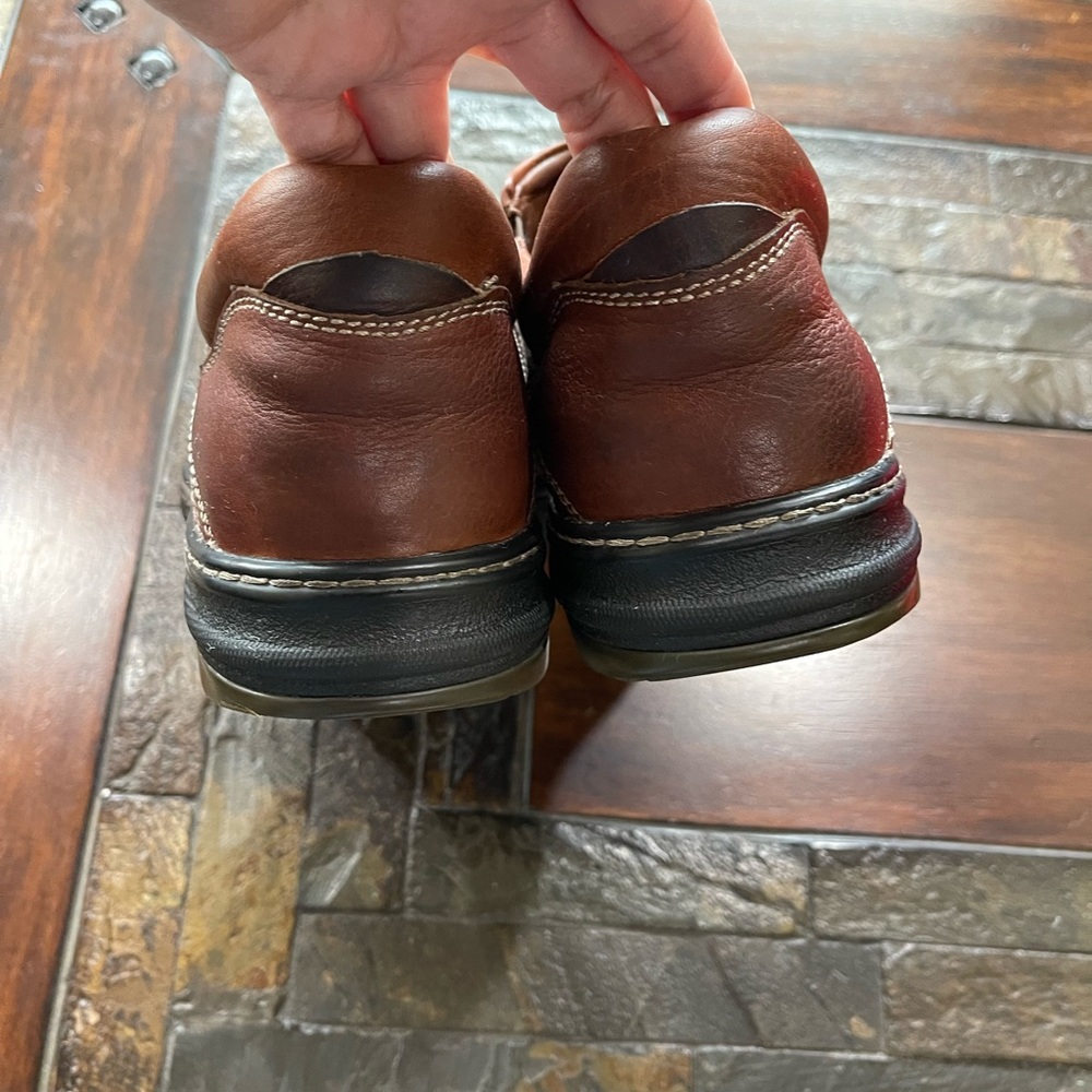 Johnson & Murphy XC4 Brown Leather Slip-On Shoes - Picture 6 of 10
